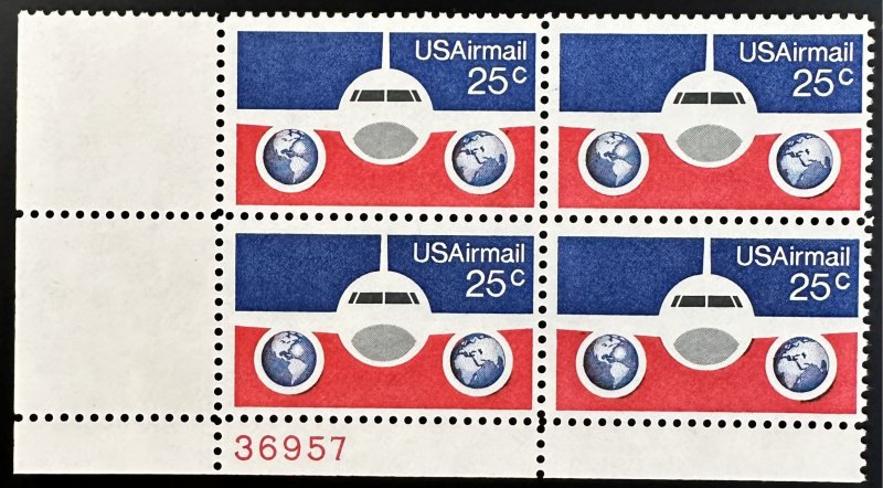 US #C89 MNH PB4 F/VF 25c Airmail 1976 [PB135]