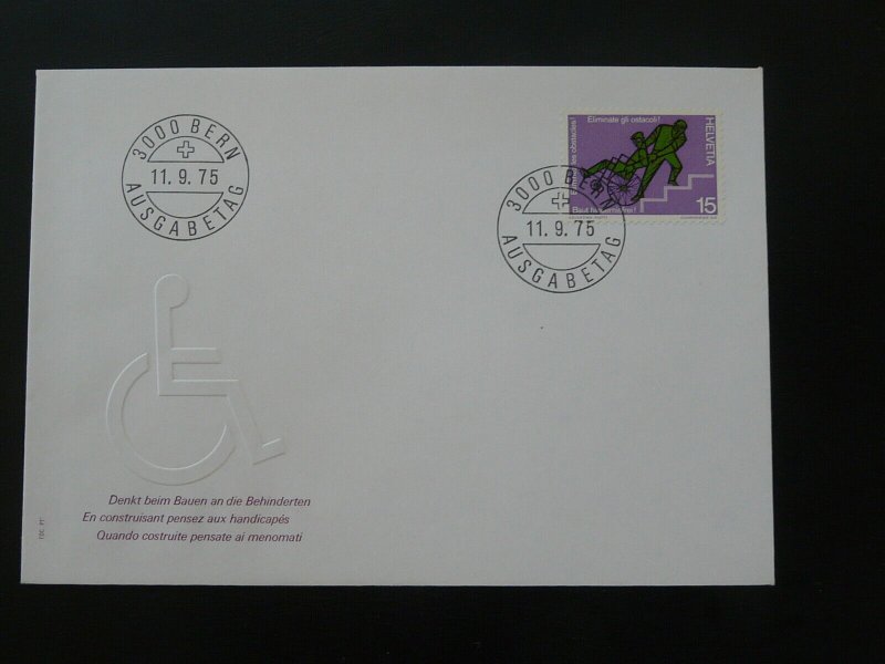 disabled people FDC Switzerland 1975 (50% discount possible)