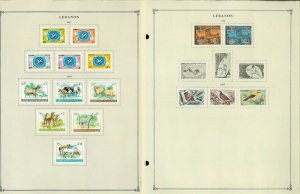 Lebanon 1947-1972 M & U Hinged on Scott International Pages