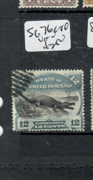 NORTH  BORNEO CROCODILE 12C   SG 76      CTO  VFU       P0327H