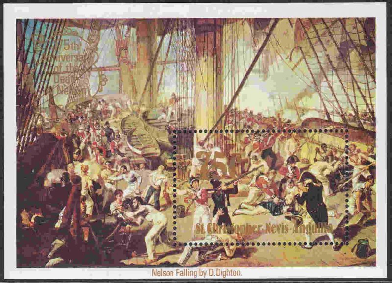 St. Kitts-Nevis #401 s/sheet F-VF Mint NH ** Lord Nelson