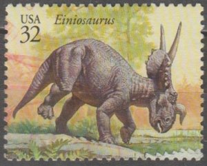 Scott 3136j, Einiosaurus USED Single, .32 cent.