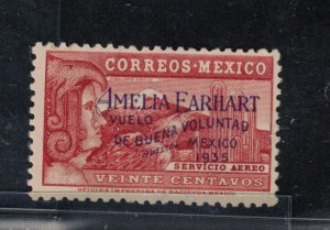Mexico #C74 Very Fine Never Hinged Amelia Earhart Goodwill Flight To Mexico