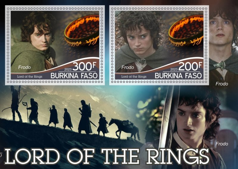 Stamps. Cinema. The Lord of the Rings 2023 year 1+1 sheets perforated MNH**