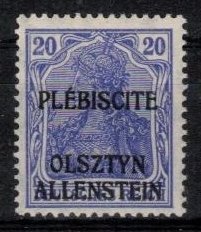Plebiscites - Allenstein - Scott 5 MH