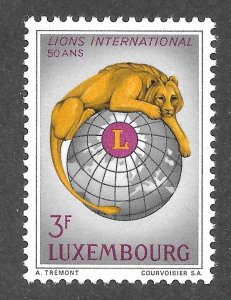 Luxembourg Scott 451 MNHOG - 1967 50th Anniv. of Lions International