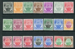 JOHORE-1949-55  A lightly mounted mint set to $5 Sg 133-147