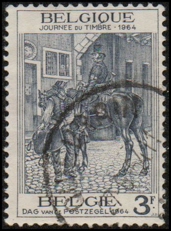 Belgium 609 - Used - 3f Postillion from Liege / Horse (1964) +