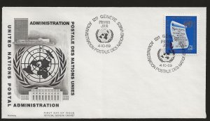 Just Fun Cover United Nations Geneva #5 FDC Bouchardy Cachet (my4304)