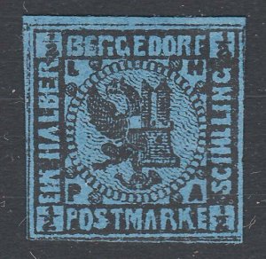 GERMANY BERGEDORF  An old forgery of a classic stamp........................C146