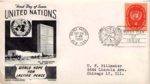 United Nations, First Day Cover