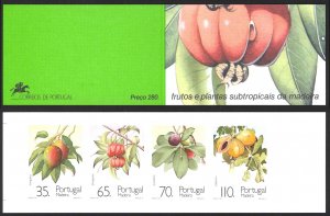 Portugal Madeira Sc# 156b MNH Booklet 1991 35e-110e Subtropical Fruit & Plants