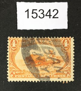 MOMEN: US STAMPS # 287 FANCY CANCEL USED $25++ LOT #15342