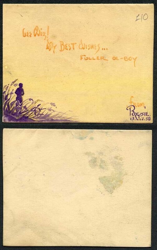 Jamaica  hand MINT coloured lettersheet