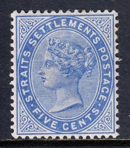 Straits Settlements - Scott #45 - MH - Toning spot UR - SCV $19