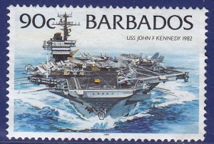 Barbados - 1996 - Scott #882b - used - Ship USS John F. Kennedy