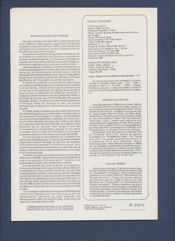 BRASIL BRAZIL - Scott 1228-9 - MNH Presentation Sheet- Petroleum Topic - 2009 -b