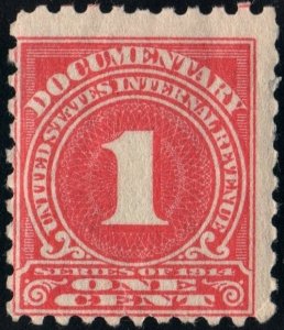 R207 1¢ Documentary Stamp (1914) MNH