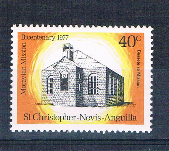 St Kitts-Nevis 341 MNH Basseterre Mission 1977 (S0887)