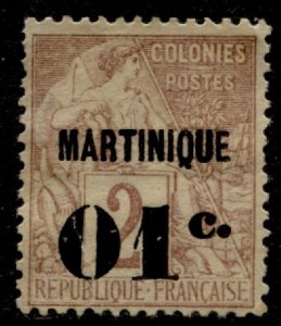 Martinique #9 Definitive Overprint Issue Used - Unchecked