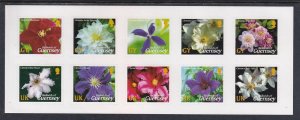 Guernsey 826a Flowers Booklet MNH VF