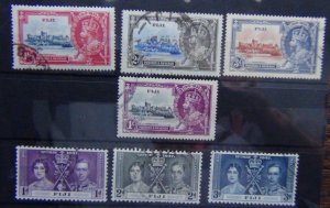 Fiji 1935 Silver Jubilee 1937 Coronation sets Used