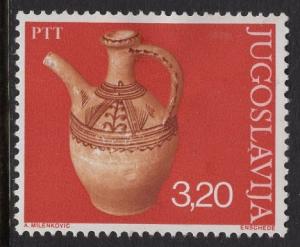 Yugoslavia   #1304   MH 1976 ancient pottery   water pitchers  3.20d