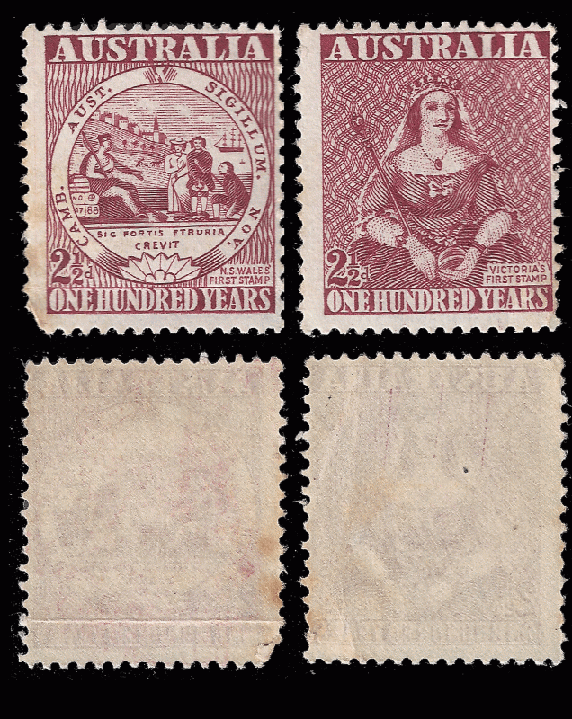 Australia 1950 NSW & Vic. Postage centennial, Sc 228-29 mh