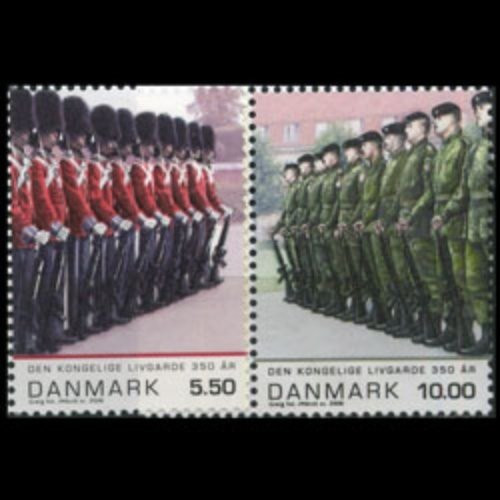 DENMARK 2008 - Scott# 1400-1 Royal Guards Set of 2 NH