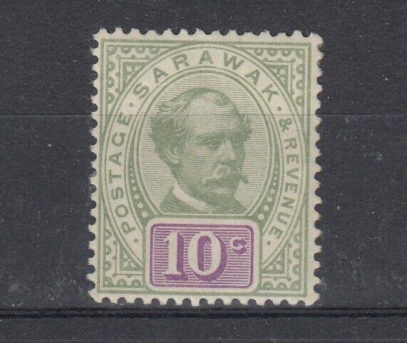 Sarawak 1888 10c Green Purple SG15 MH J4998