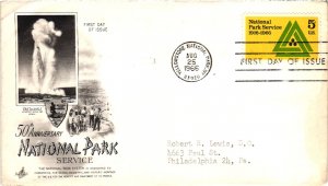 #1314 National Park Service – Artcraft Ayerst Laboratories Cachet SC22a