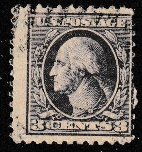 SC# 502 - (3c) -  Washington, T2, dark violet, pf 11, Used Single