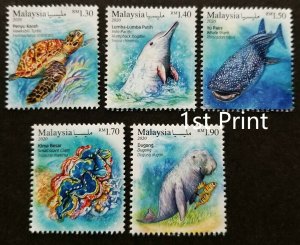 *FREE SHIP Malaysia Definitive Iconic Marine Life 2020 Turtle Whale (stamp) MNH