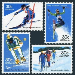 Australia 898-901,MNH.Mi 875-878. Winter sport 1984.Freestyle,Slalom,Downhill.