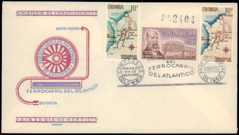 Colombia, Worldwide First Day Cover