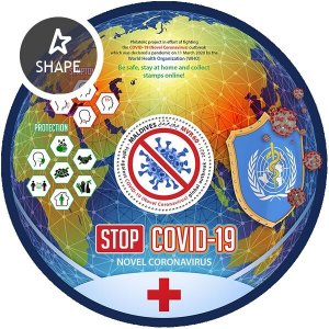 MALDIVES - 2021 - Stop COVID-19 - Perf Souv Sheet - Mint Never Hinged
