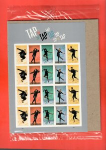 5609-13 Tap Dance Sheet (PO Seal) 55¢ Forever  Face $8.80 MNH  2012