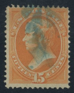 USA 152 - 15 cent Webster No Secret Mark - Fine used with blue cancel