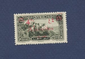 ALAOUITES (French) -  Scott 35 - VF MNH - variant red o/p with smaller letters