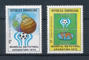 Dominican Republic 1978 Sc#C271/C272 ARGENTINA WORLD CUP Set (2) MNH