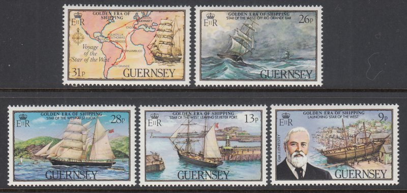 Guernsey 269-273 Sailing Ships MNH VF