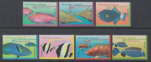 Christmas Island 381-387 Fish MNH VF