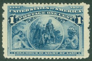 EDW1949SELL : USA 1893 Scott #230 Extra Fine, Mint Never Hinged. Catalog $32++