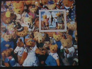 ​TUVA-1998- FAMOUS CARTOON-TEDDY BEARS-MNH-S/S SHEET VERY FINE-LAST ONE