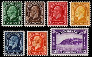 Canada Scott 195-201 (1932) Mint H/LH VF Complete Set, CV $140.95 B