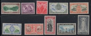 New Zealand Sc 247-257 1946 Peace stamp set mint NH