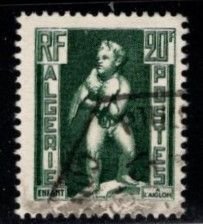 Algeria - #244 Child with Eagle  - Used