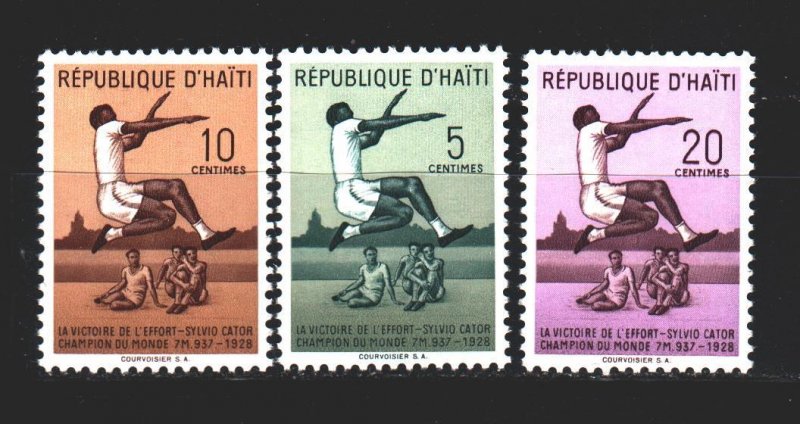 Haiti. 1958. from the series 483-85. Jumping, sport. MNH. 