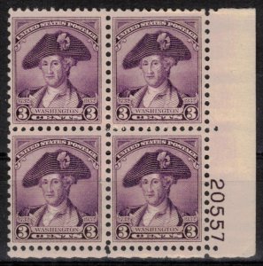 USA - Scott 708 Plate Block MNH (M)
