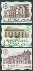 Spain Scott 1951-1953 MH* Customs Houses 1976 set